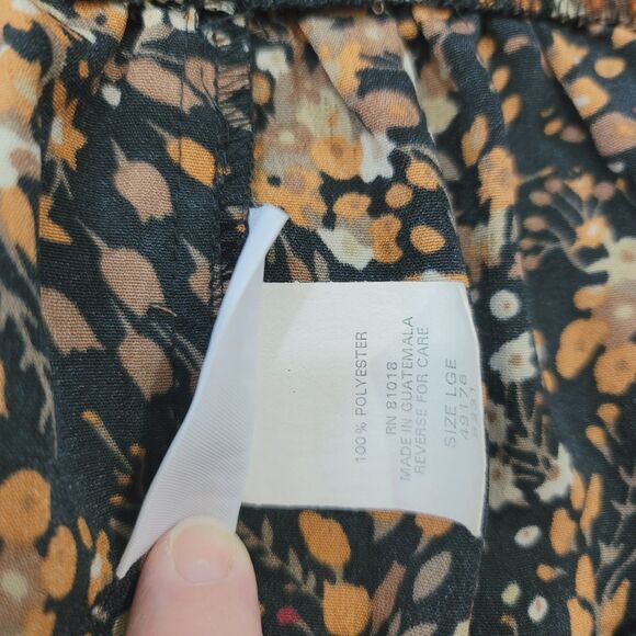 NEW Blair Fall Floral A-line Below Knee/Midi Skirt in Chestnut Size Large - Picture 7 of 9